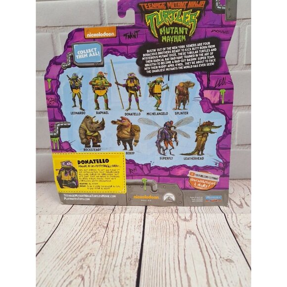 Teenage Mutant Ninja Turtles Mutant Mayhem Donatello Action Figure With Accessor - Picture 7 of 7
